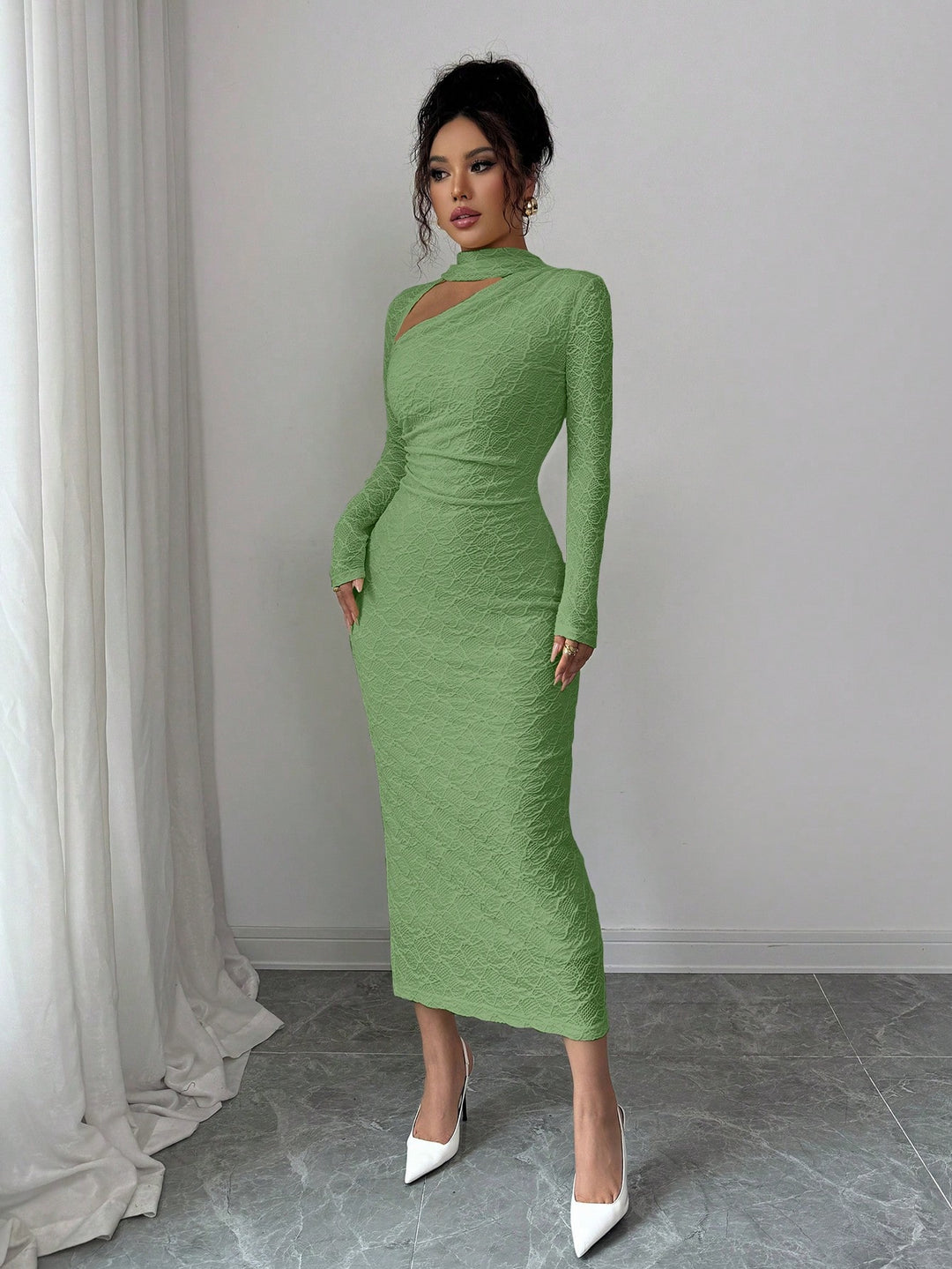 Rochie maxi SHEIN, verde