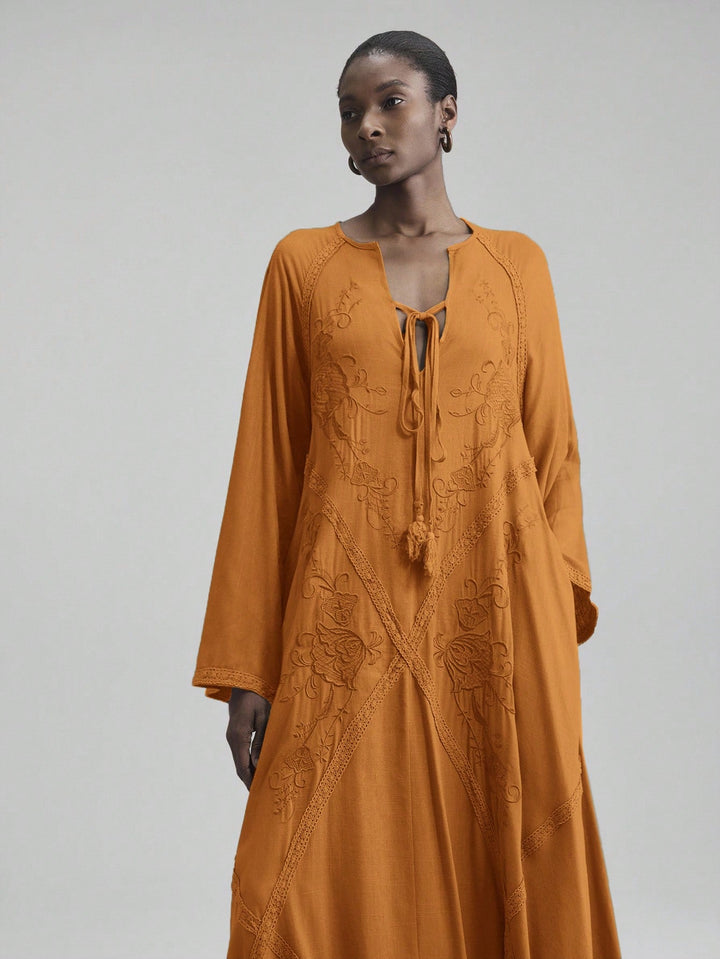 Rochie maxi SHEIN, maro