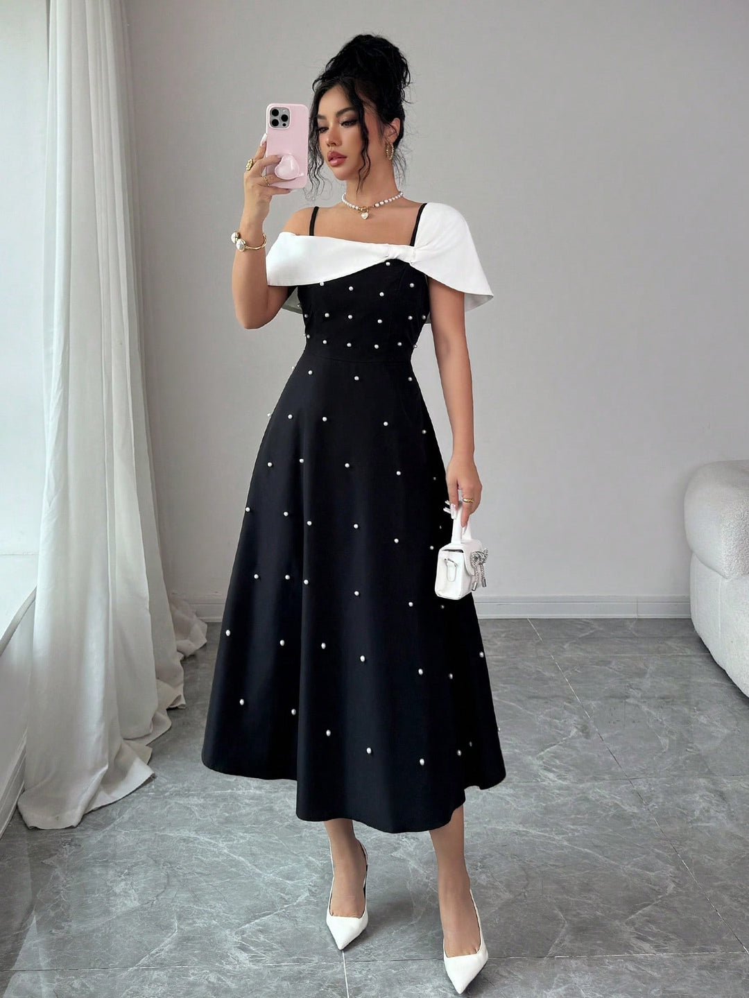 Rochie midi SHEIN, negru