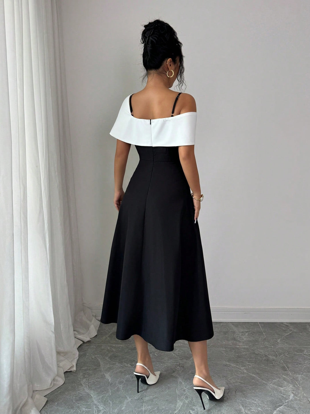 Rochie midi SHEIN, negru