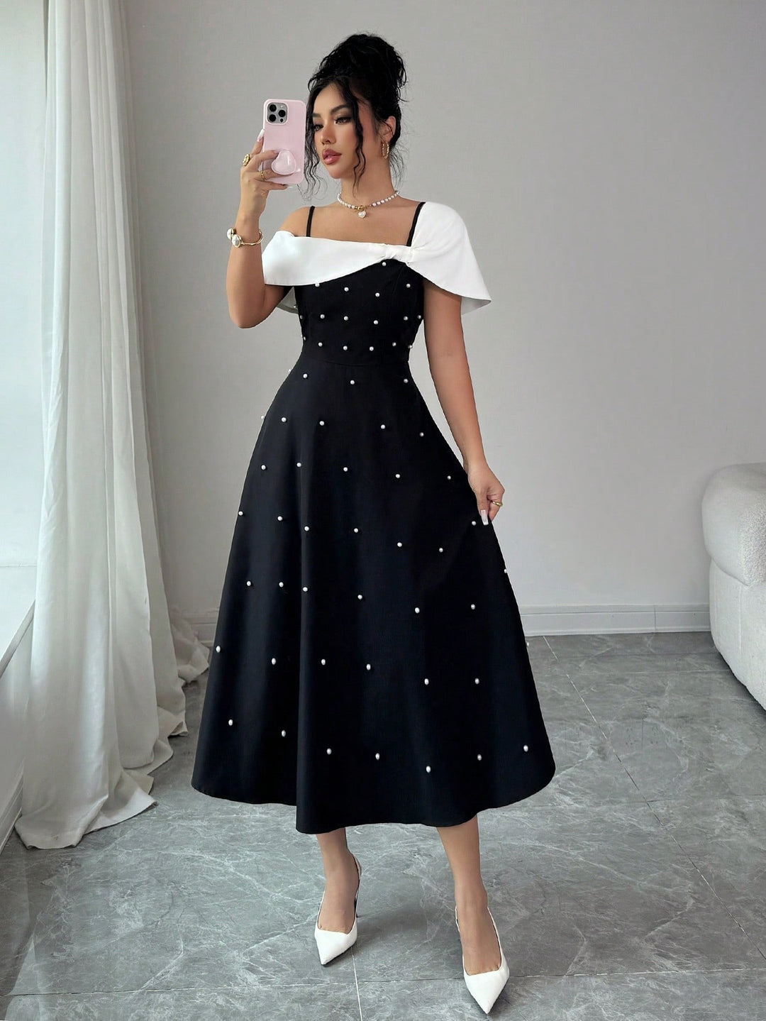 Rochie midi SHEIN, negru