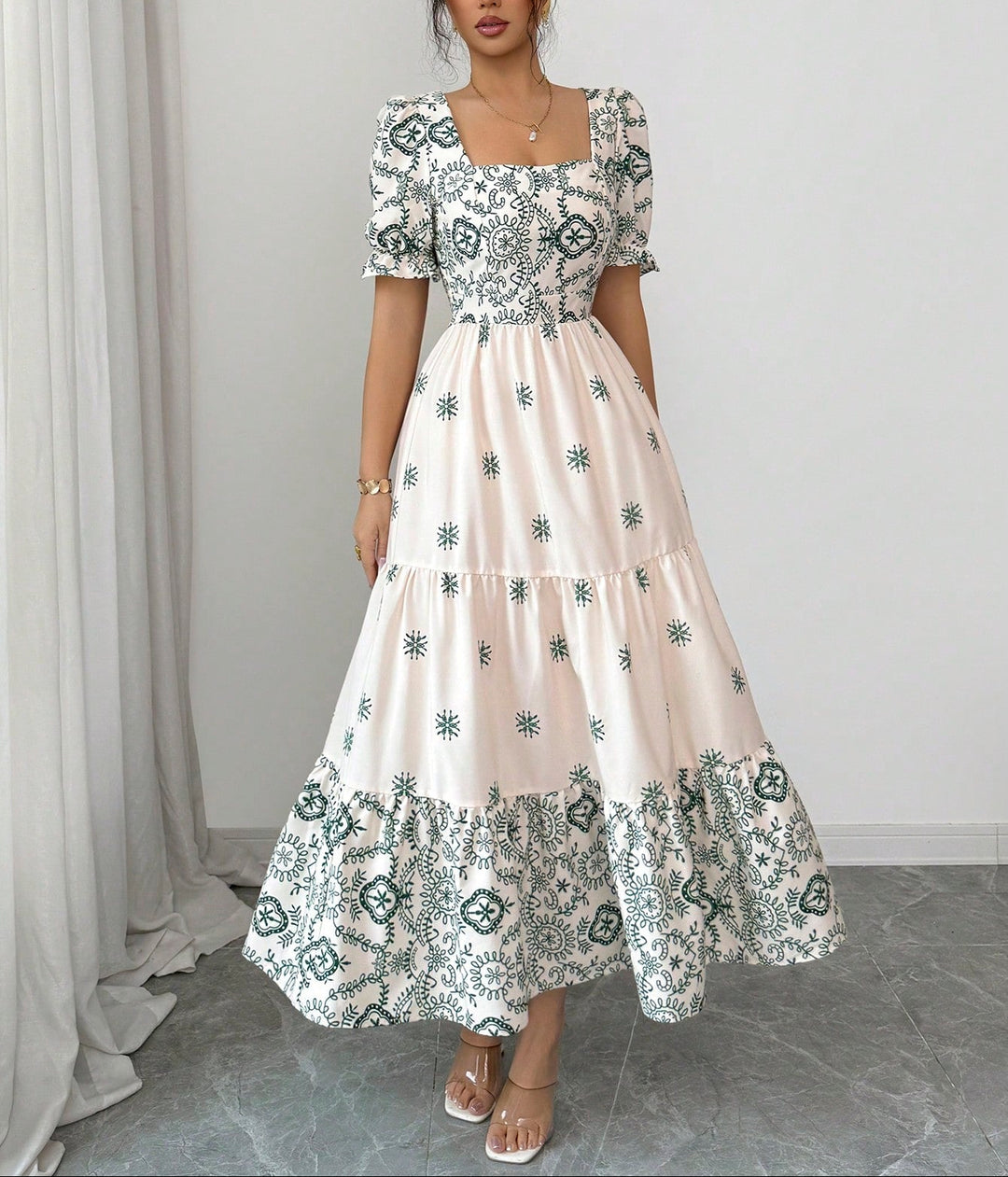 Rochie maxi SHEIN, mix culori