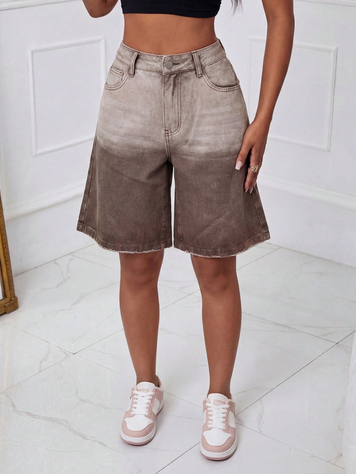 Pantaloni scurți SHEIN, maro