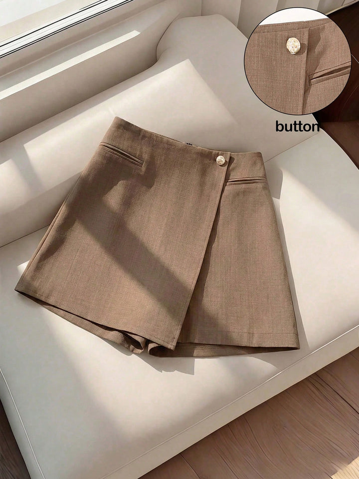 Pantaloni scurți SHEIN, kaki