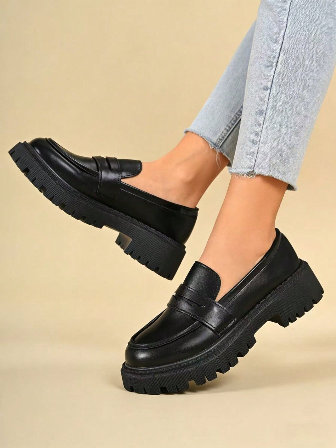 Mocasini SHEIN, negru