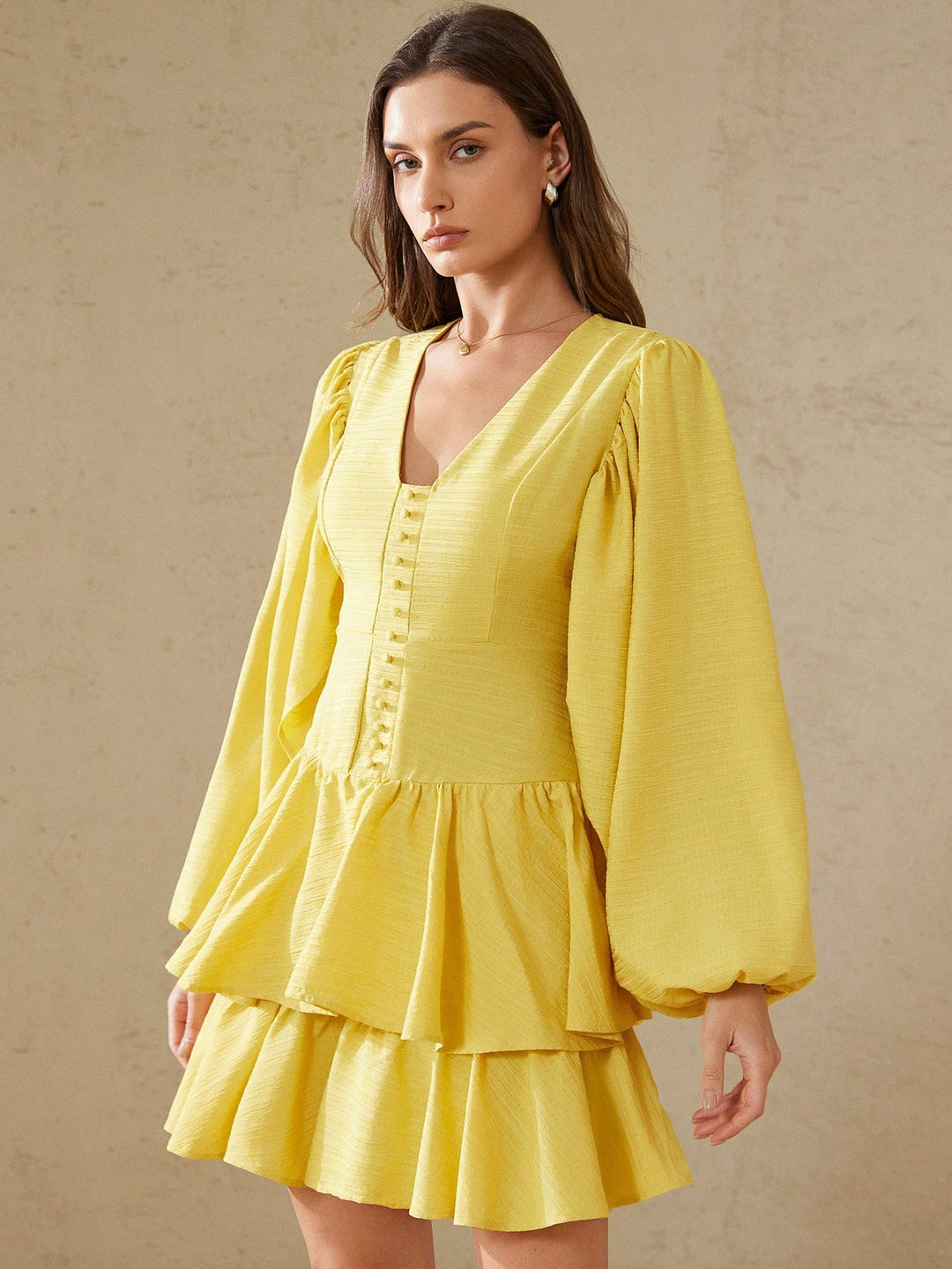 Rochie scurtă SHEIN, galben