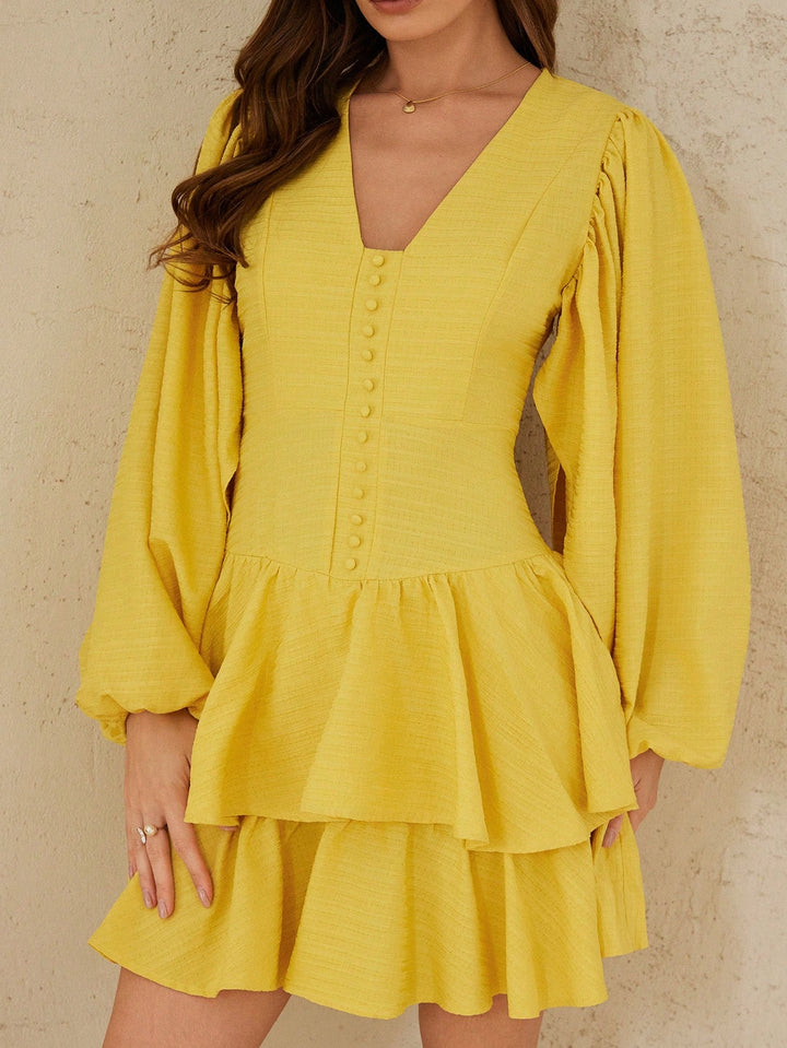 Rochie scurtă SHEIN, galben