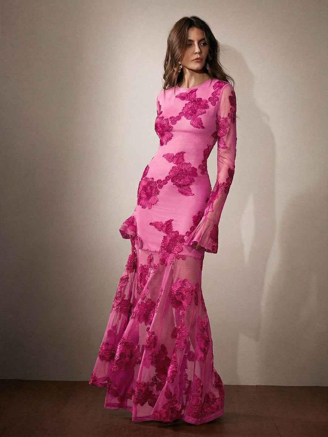 Rochie maxi SHEIN, roz