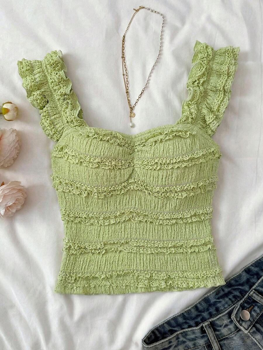Top SHEIN, verde