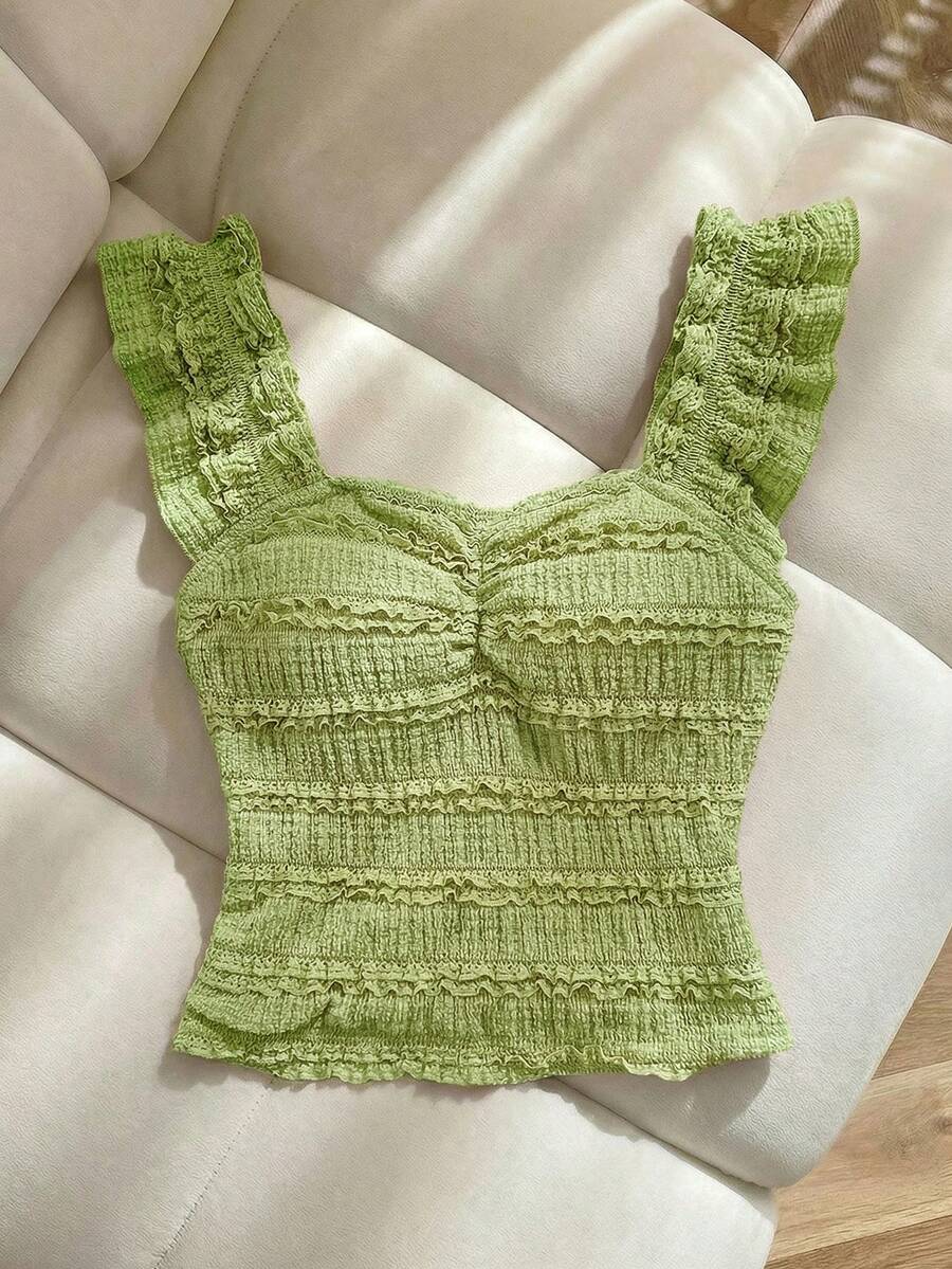 Top SHEIN, verde