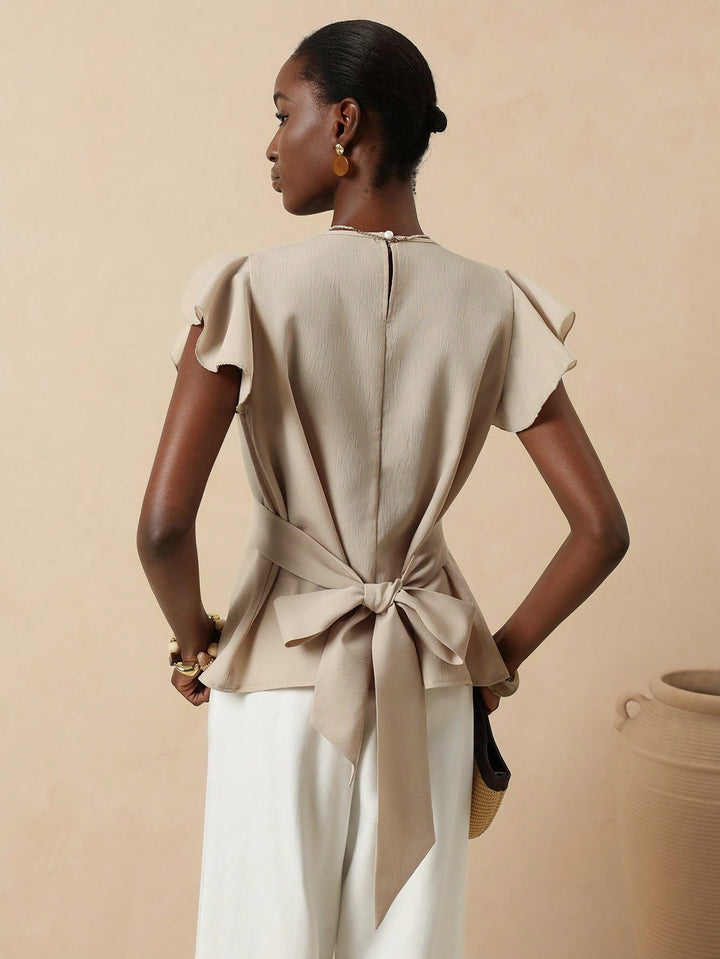 SHEIN blúz, khaki