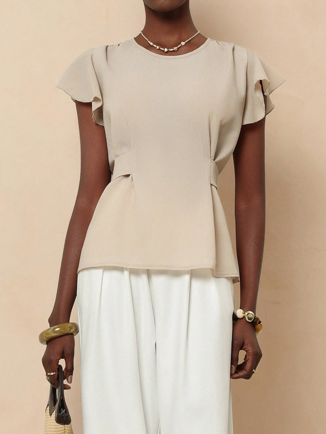 SHEIN blúz, khaki