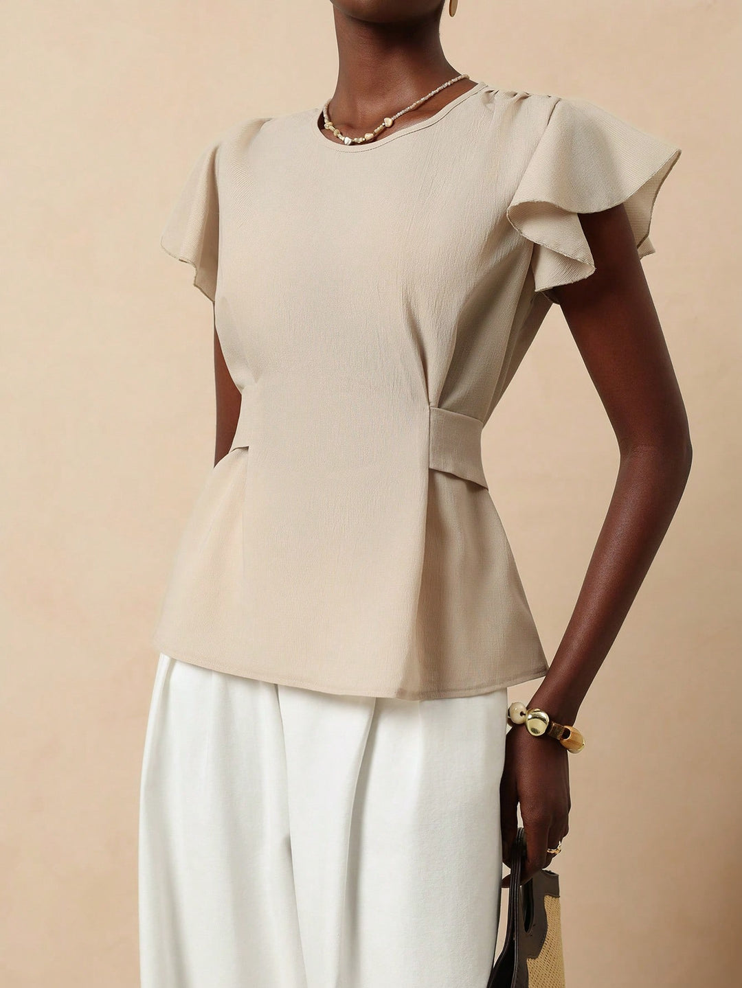 SHEIN blúz, khaki