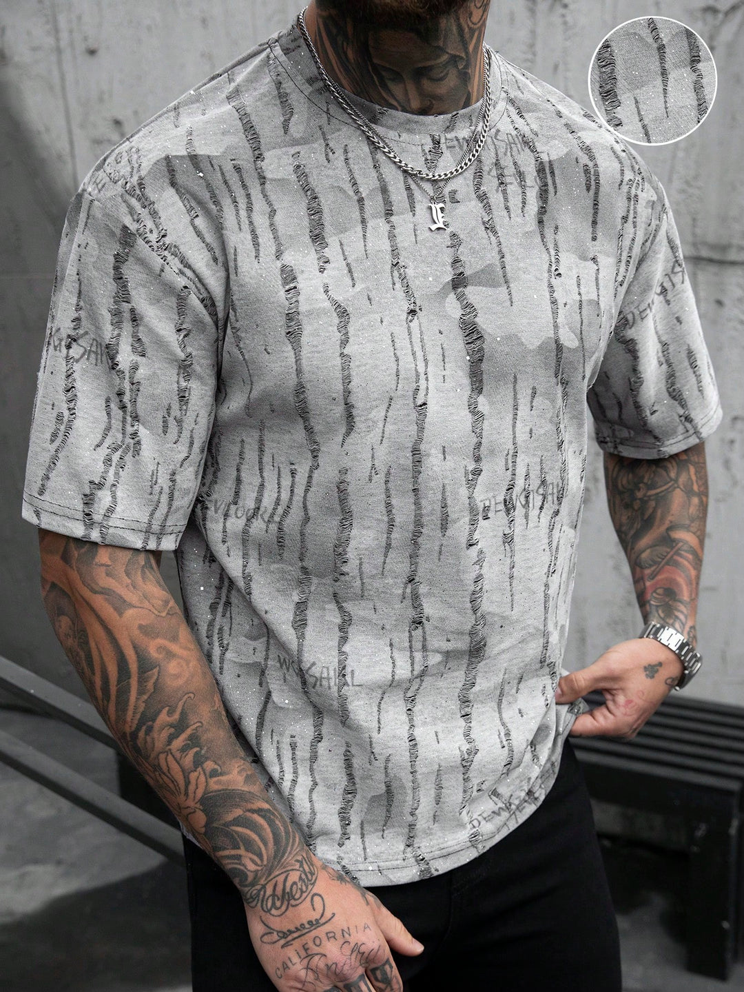 Tricou SHEIN, gri