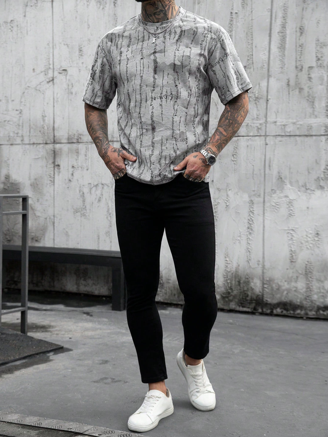 Tricou SHEIN, gri