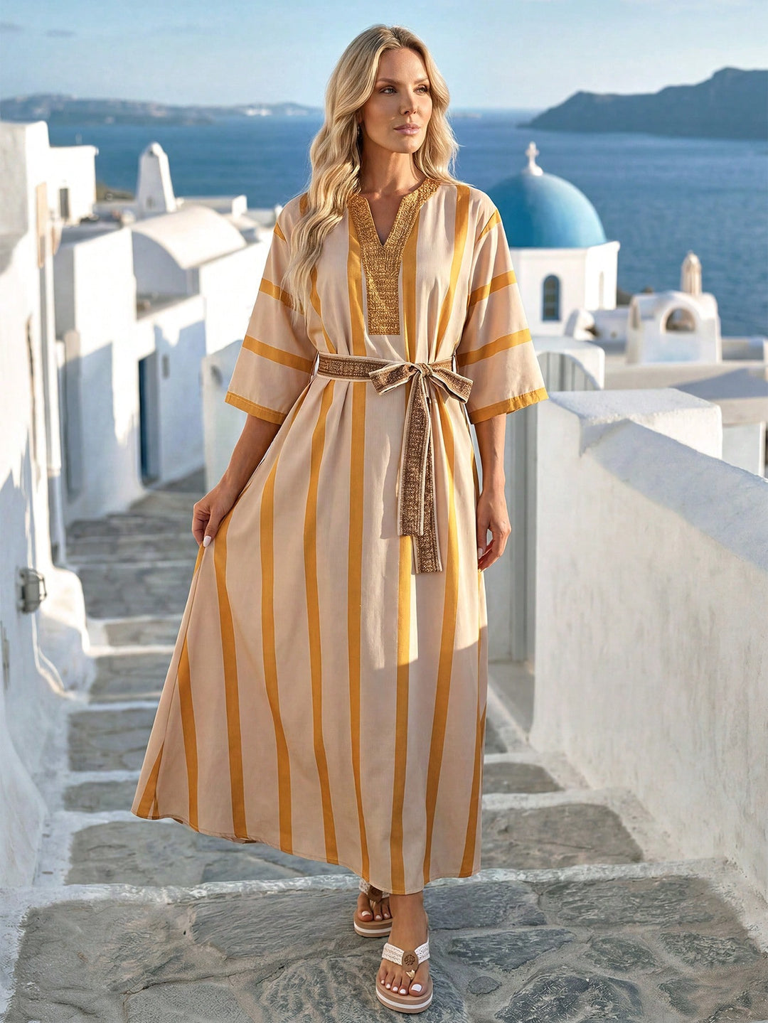 Rochie maxi SHEIN, mix culori
