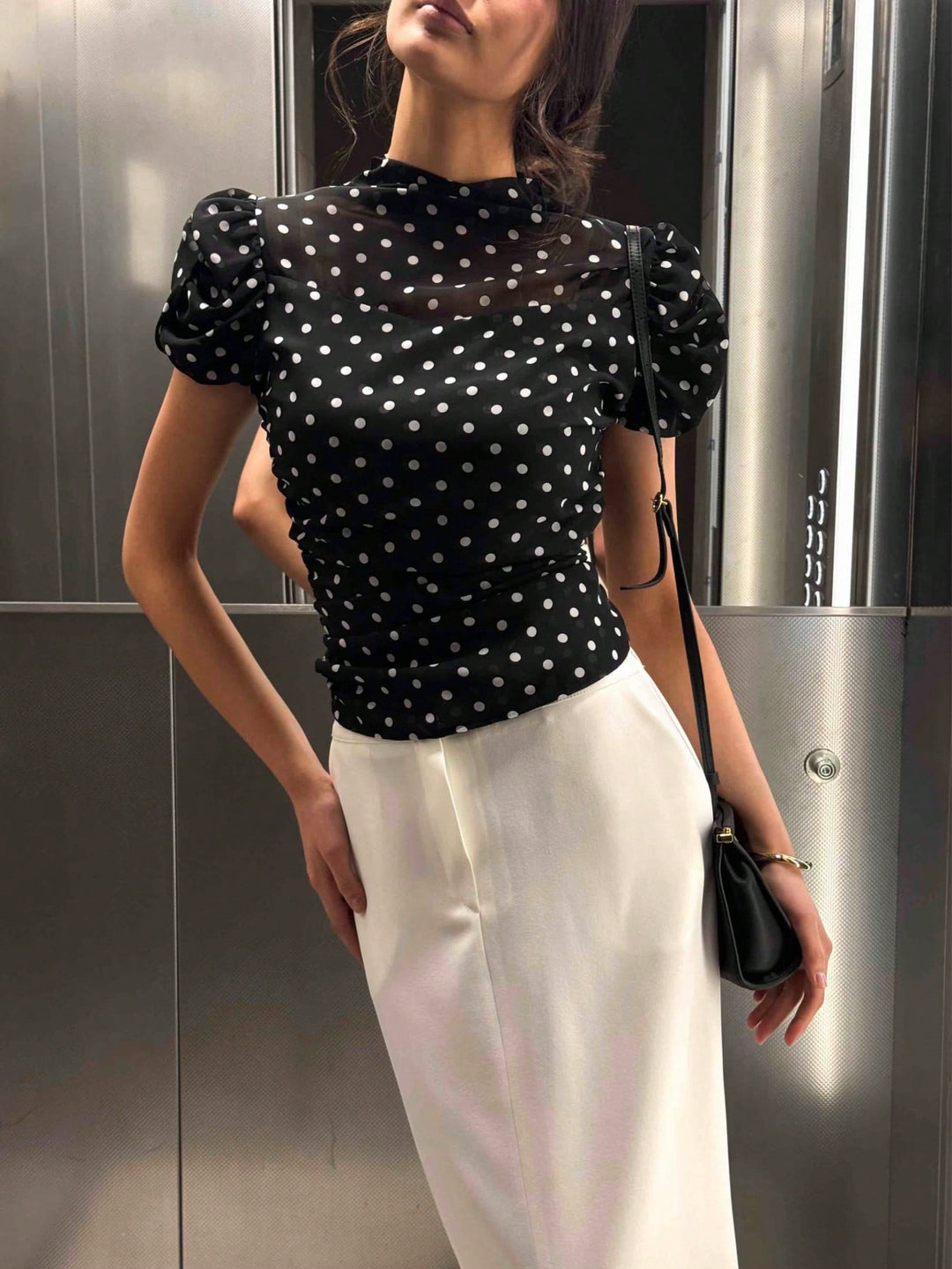 Top SHEIN, negru