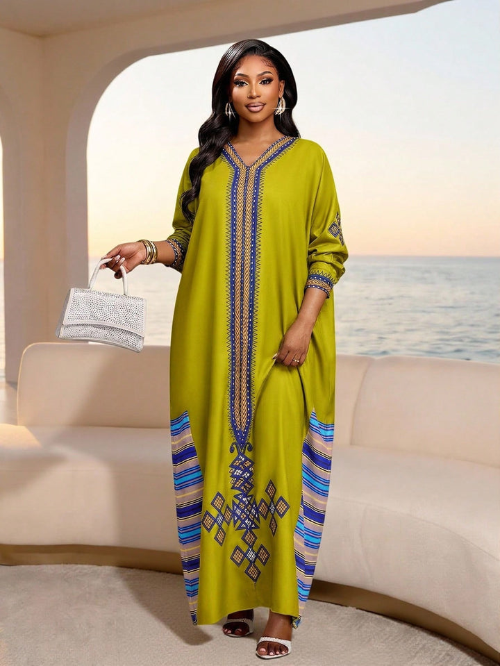 Rochie maxi SHEIN, kaki