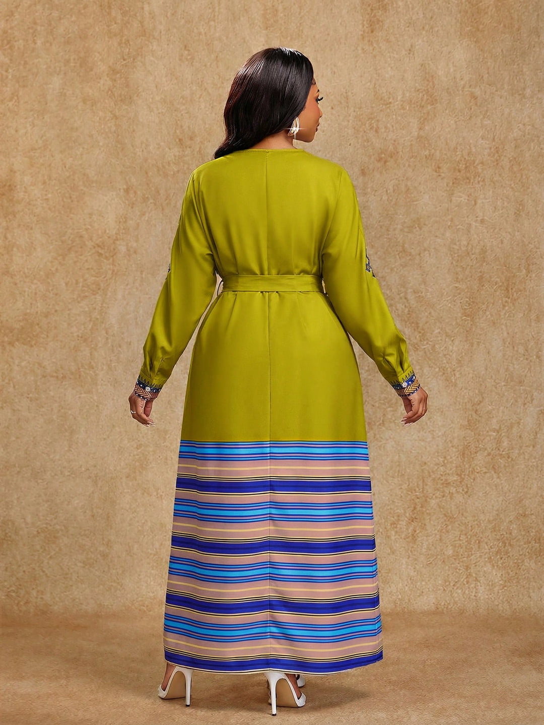 Rochie maxi SHEIN, kaki
