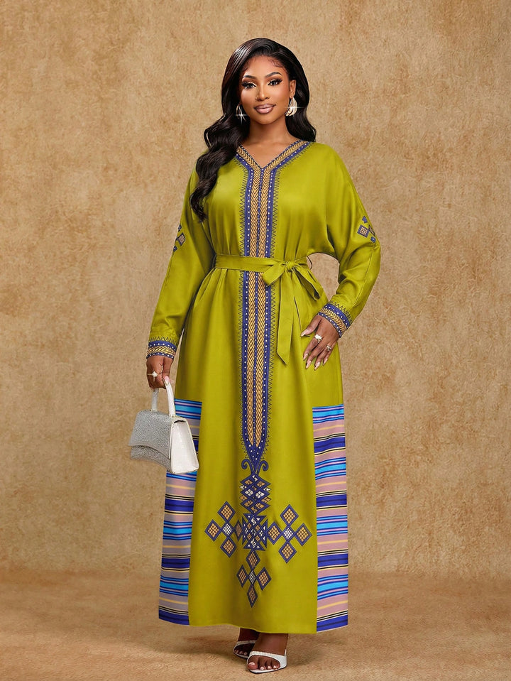 Rochie maxi SHEIN, kaki