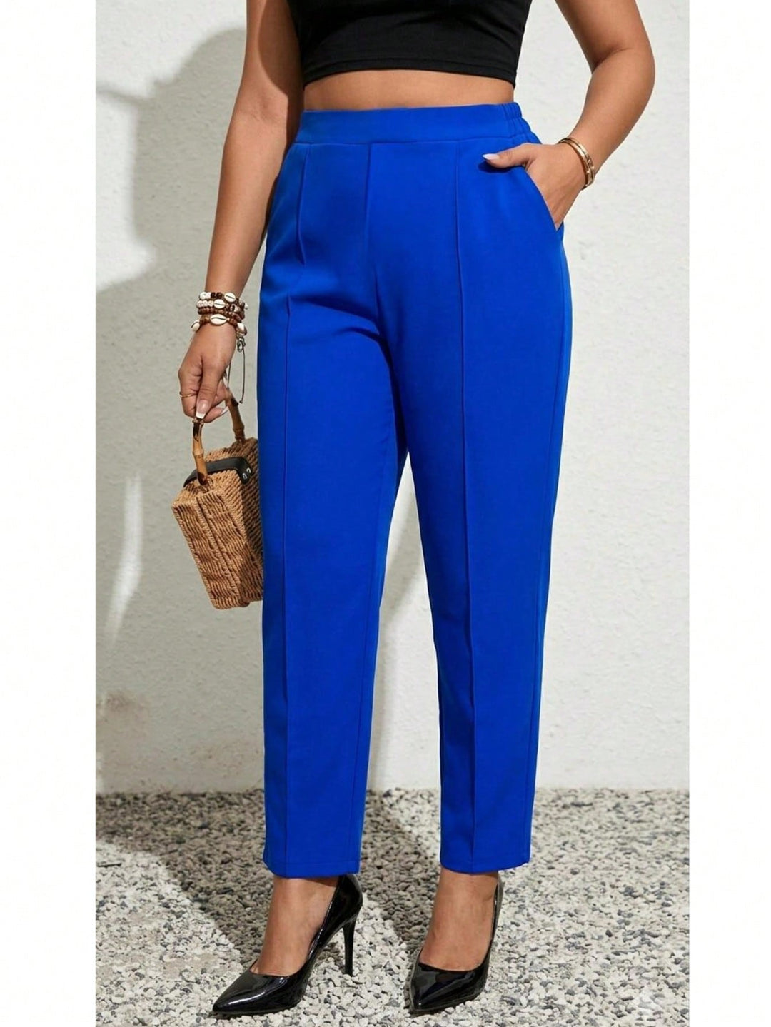 Pantaloni SHEIN, albastru