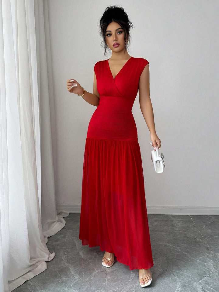 Rochie maxi SHEIN, roșu
