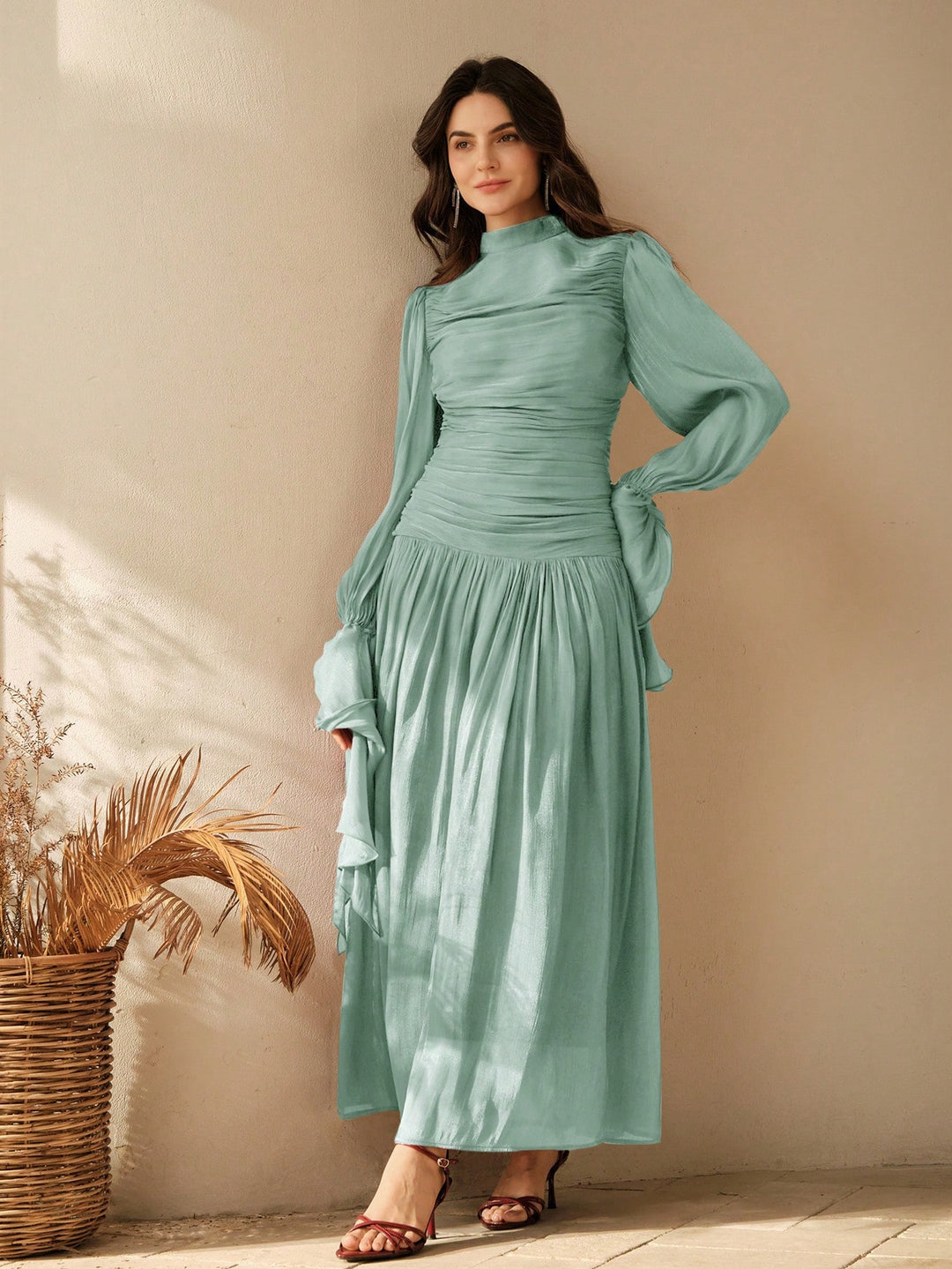 Rochie maxi SHEIN, albastru