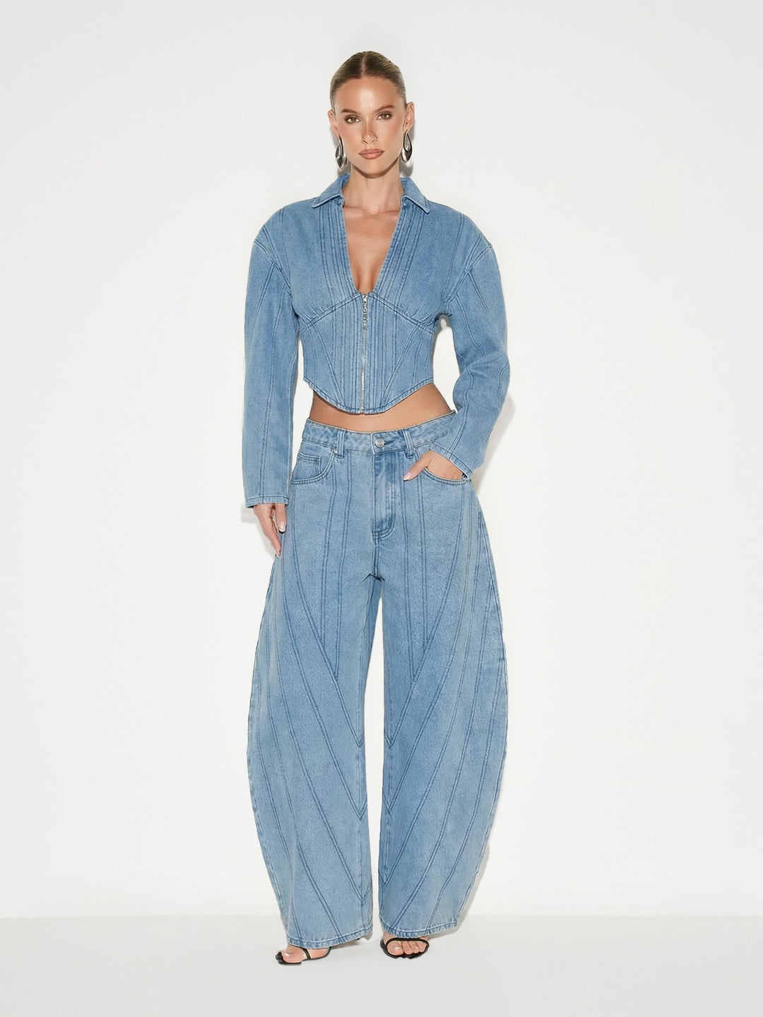 Jeans SHEIN, albastru