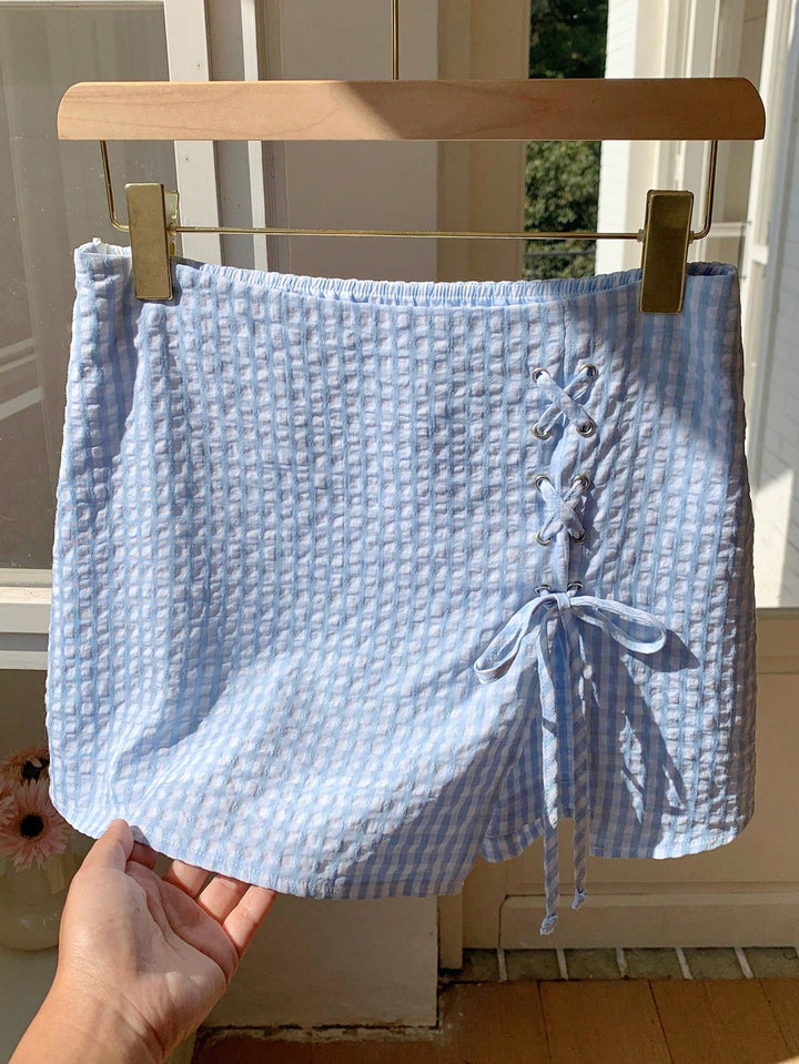 Pantaloni scurți SHEIN, albastru