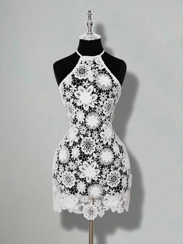 Rochie mini SHEIN, alb
