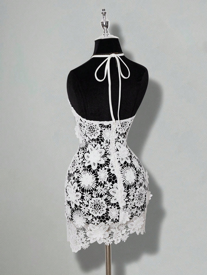 Rochie mini SHEIN, alb