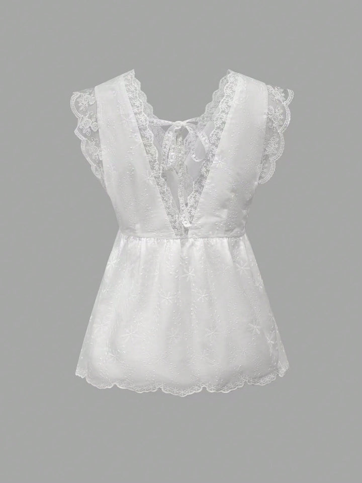 Top SHEIN, alb