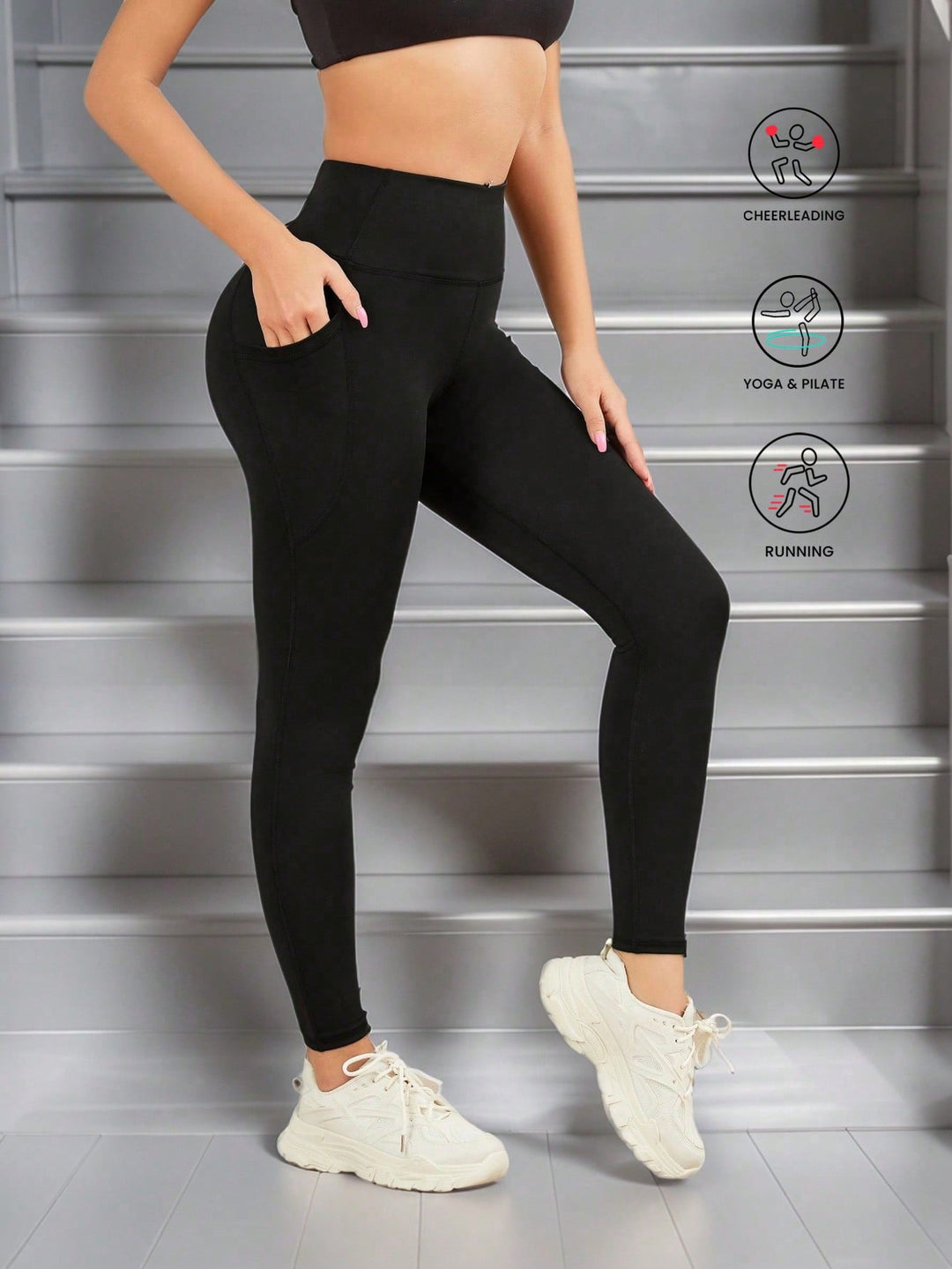 Colanti SHEIN, negru