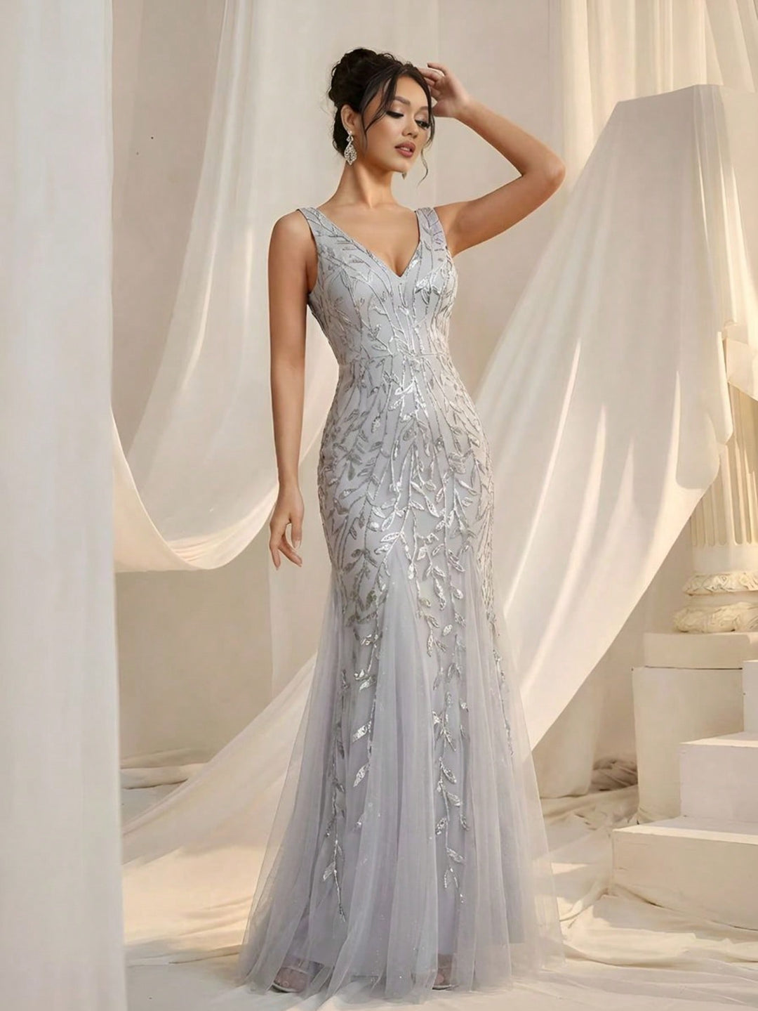 Rochie SHEIN, argintiu