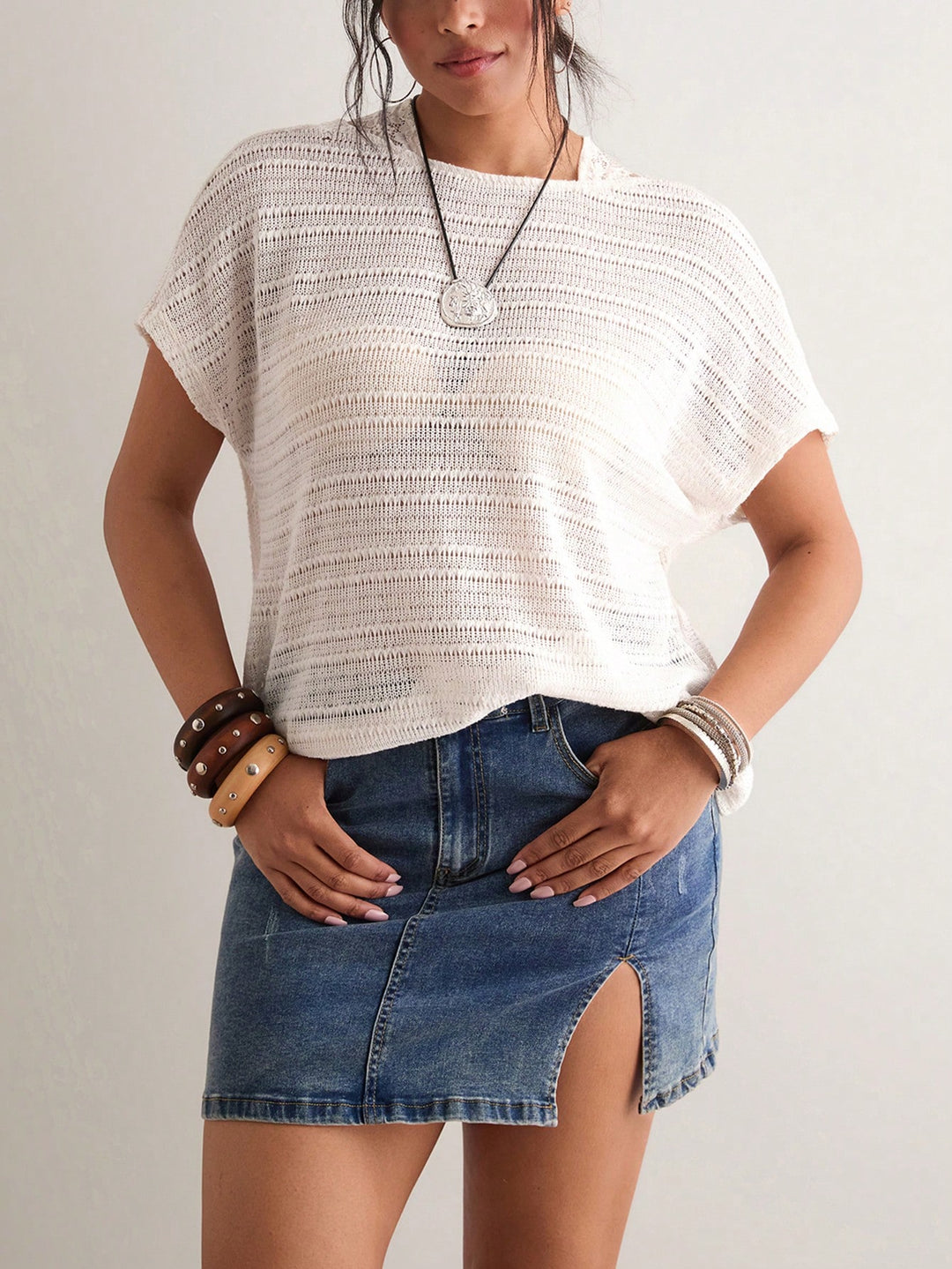 Tricou SHEIN, bej
