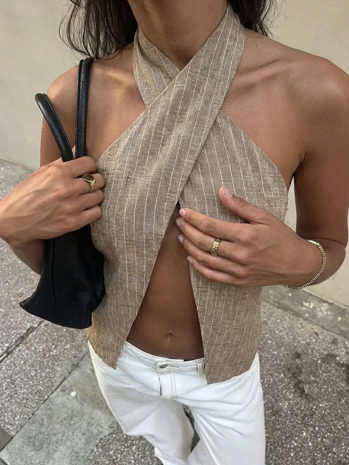 Top SHEIN, portocaliu