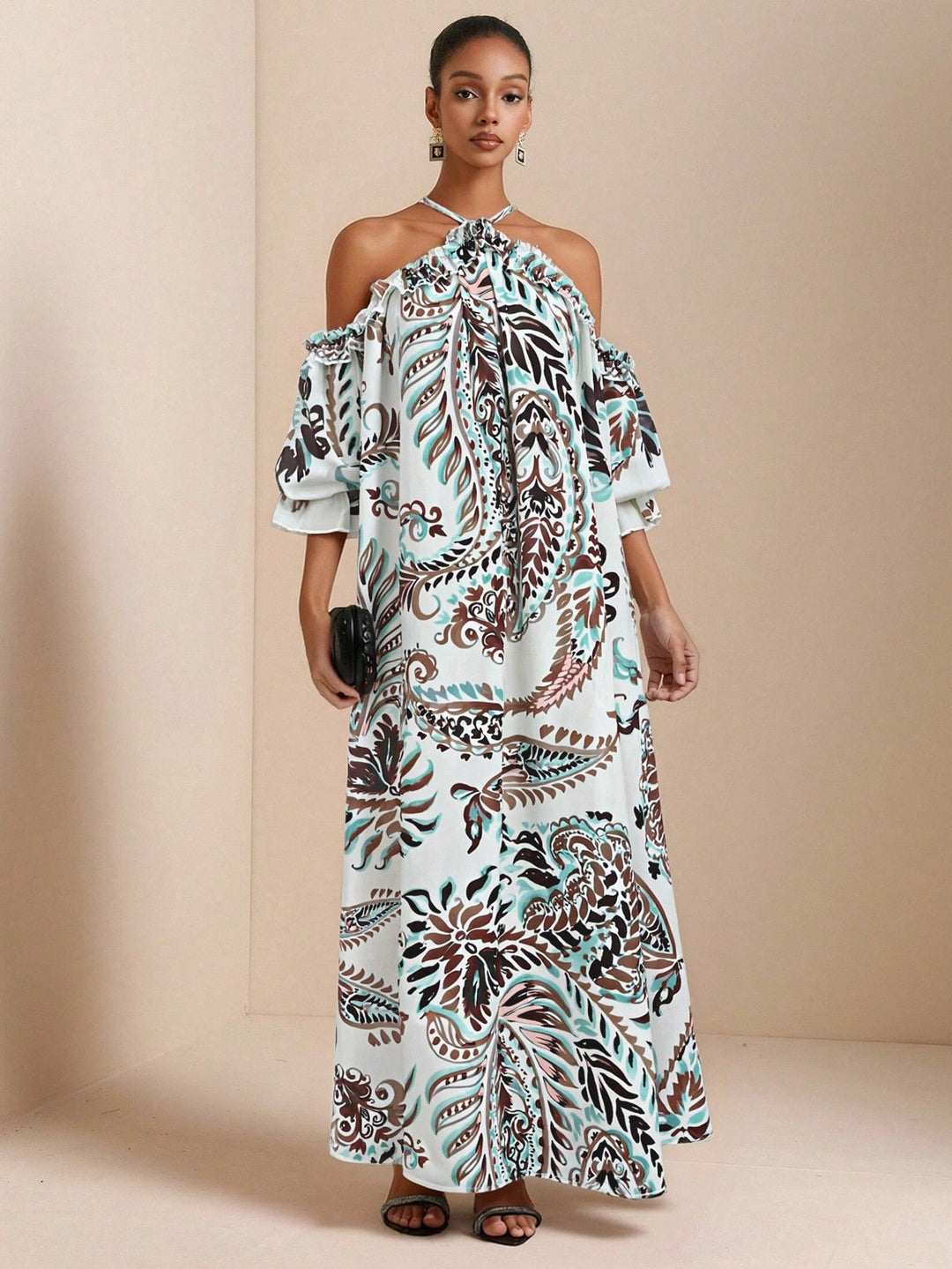 Rochie maxi SHEIN, mix culori