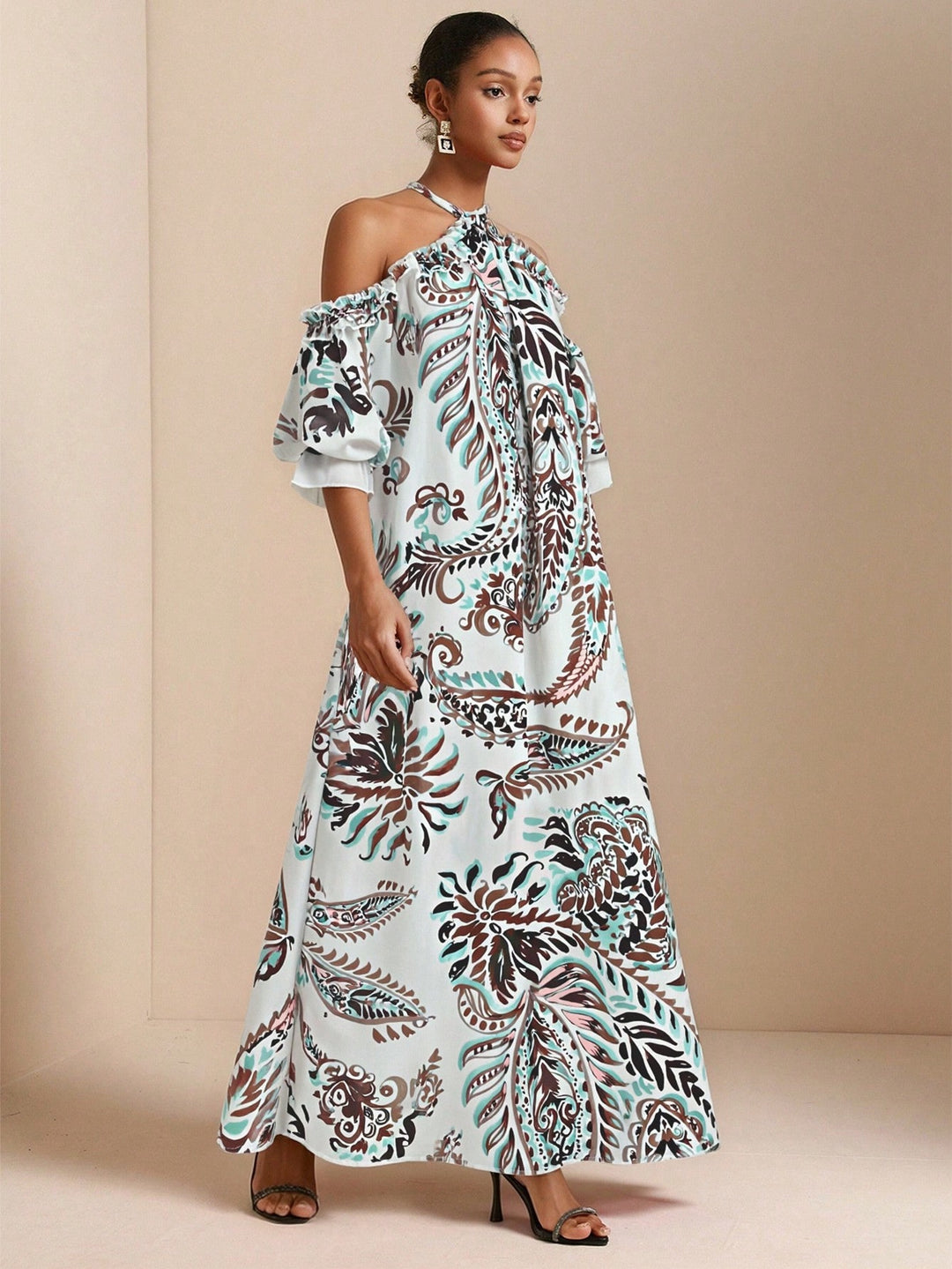 Rochie maxi SHEIN, mix culori