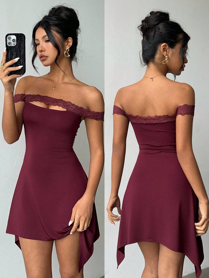 Rochie mini SHEIN, vișiniu