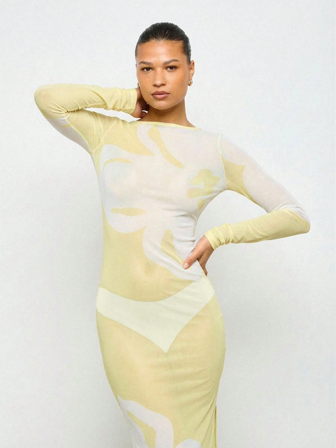 Rochie maxi SHEIN, galben