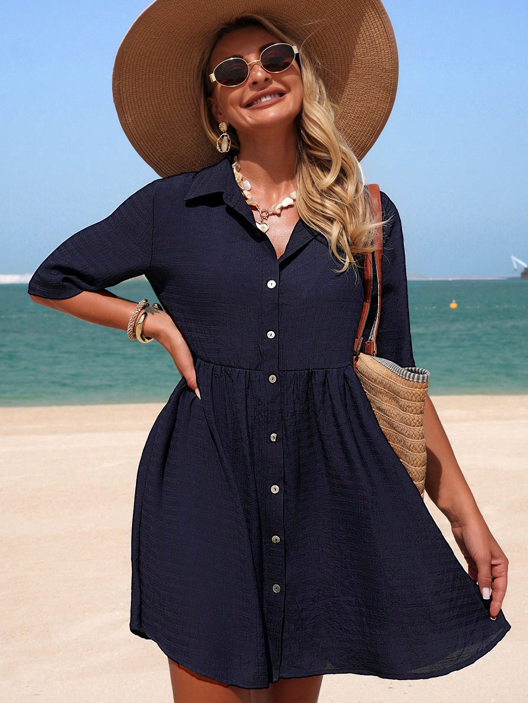 Kimono SHEIN, albastru