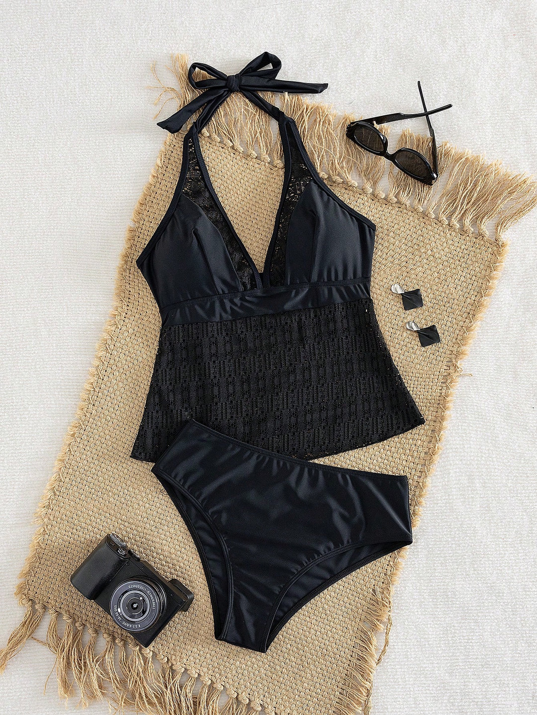 Costum de baie SHEIN, negru