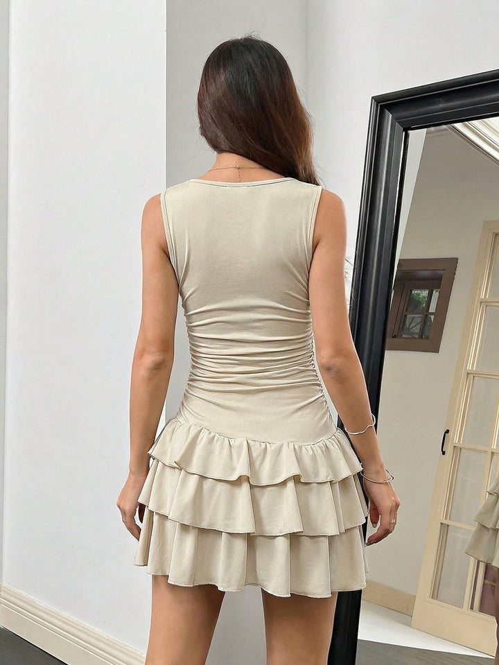SHEIN mini ruha, bézs