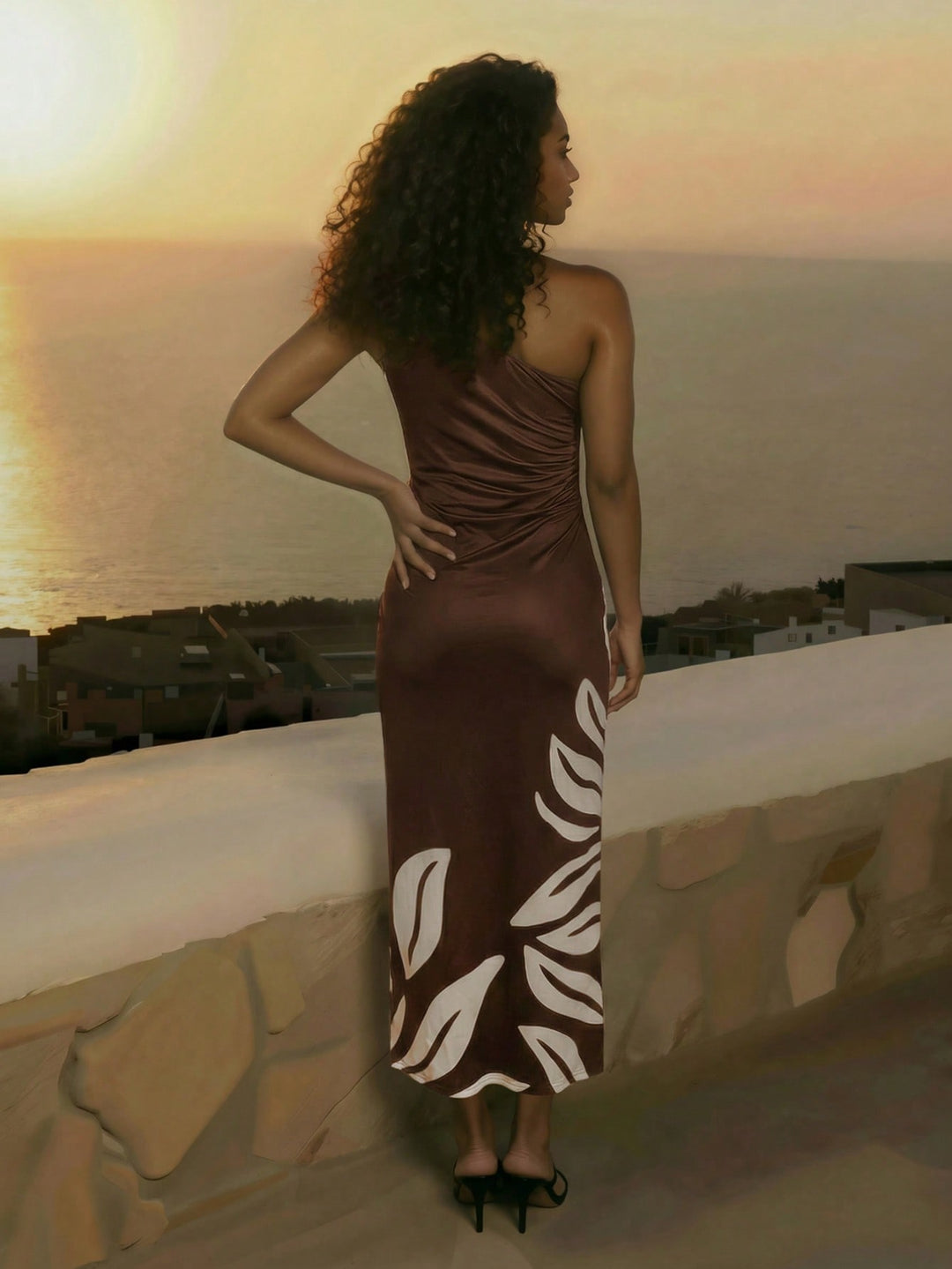 Rochie maxi SHEIN, mix culori