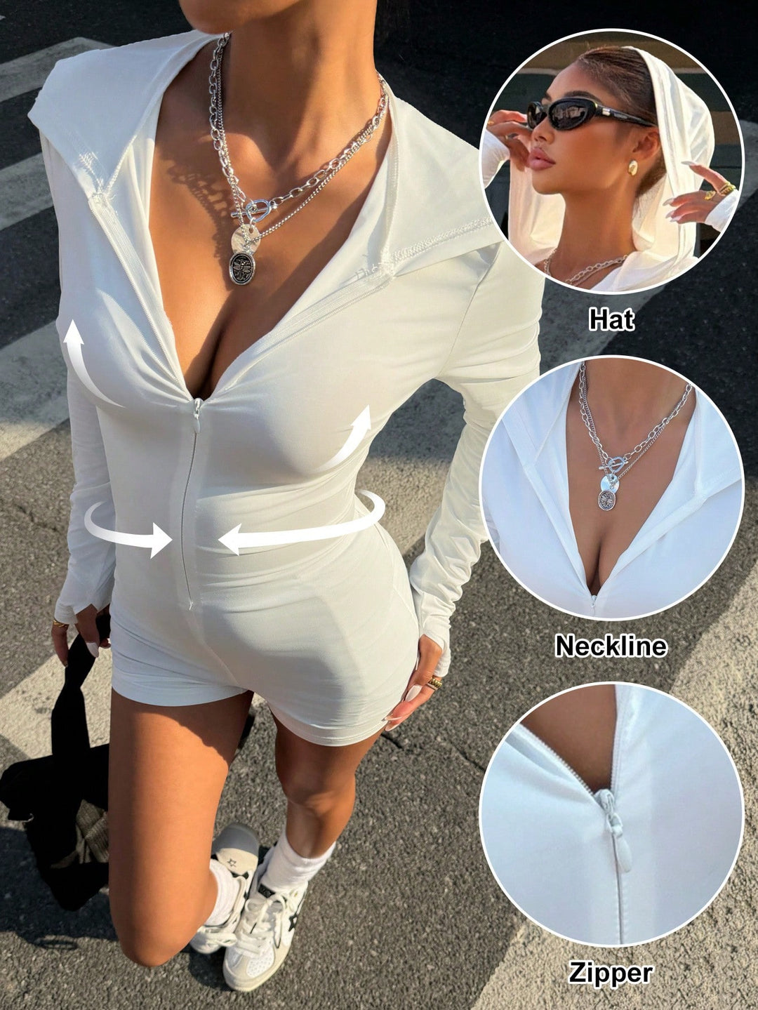 SHEIN overall, fehér