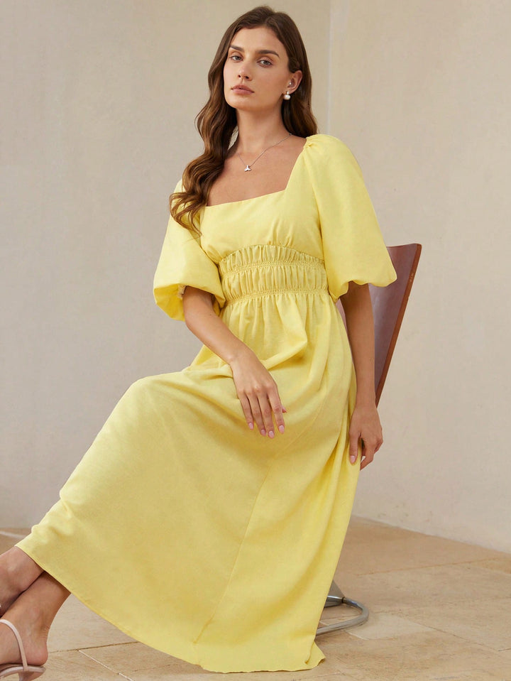 Rochie maxi SHEIN, galben