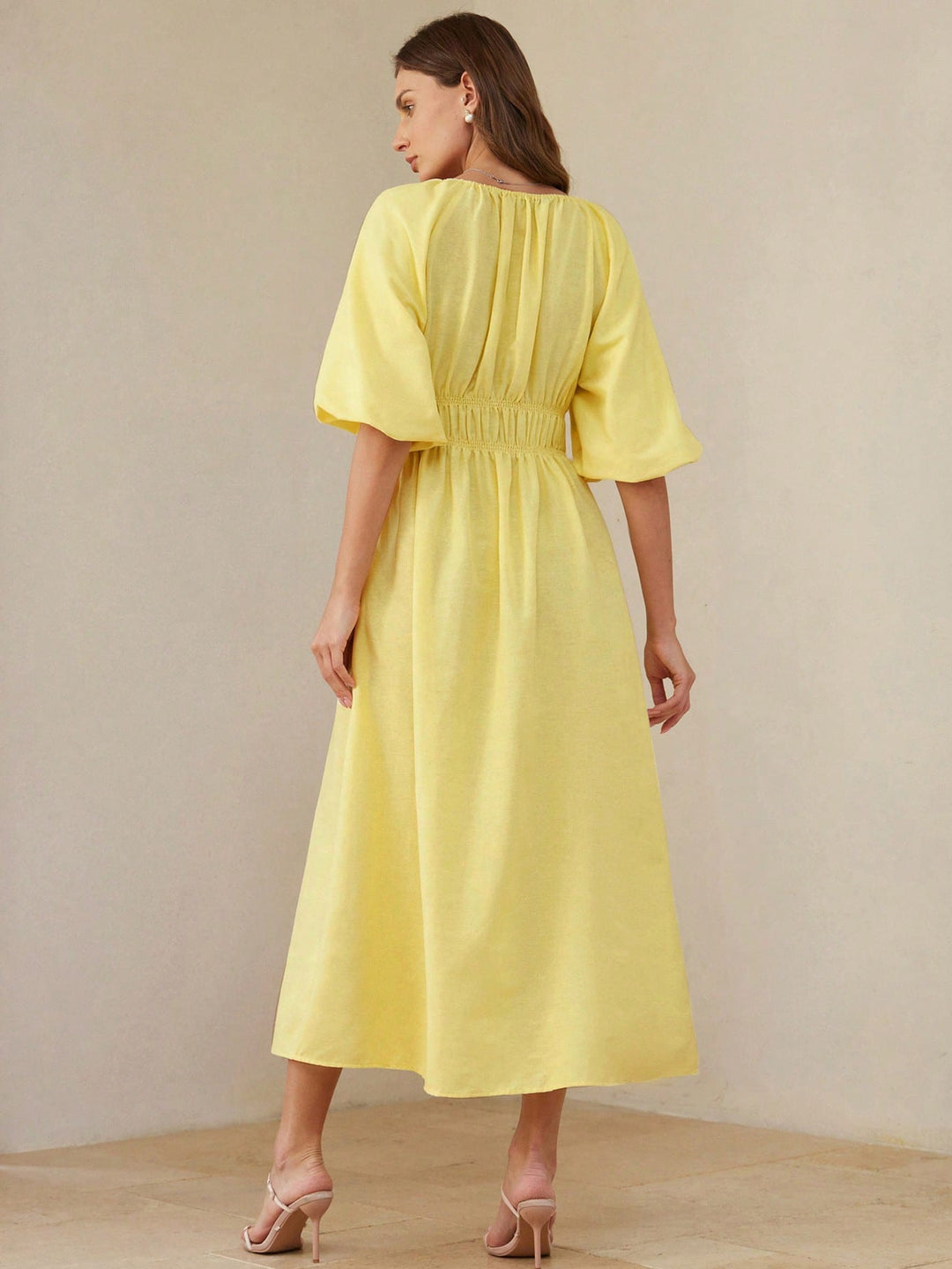 Rochie maxi SHEIN, galben