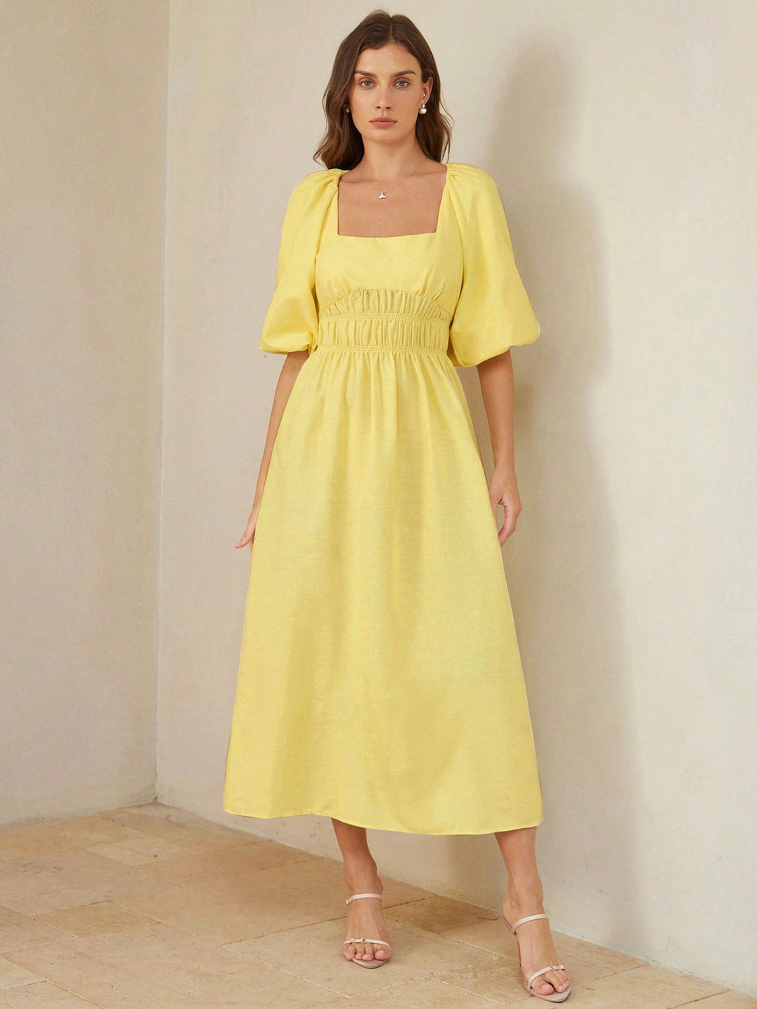 Rochie maxi SHEIN, galben