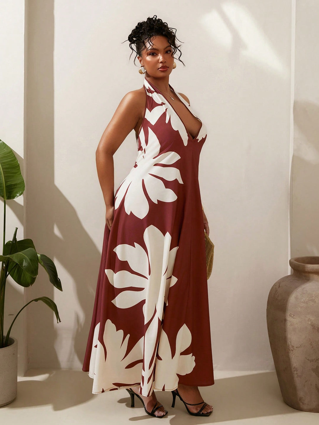 Rochie SHEIN, maro