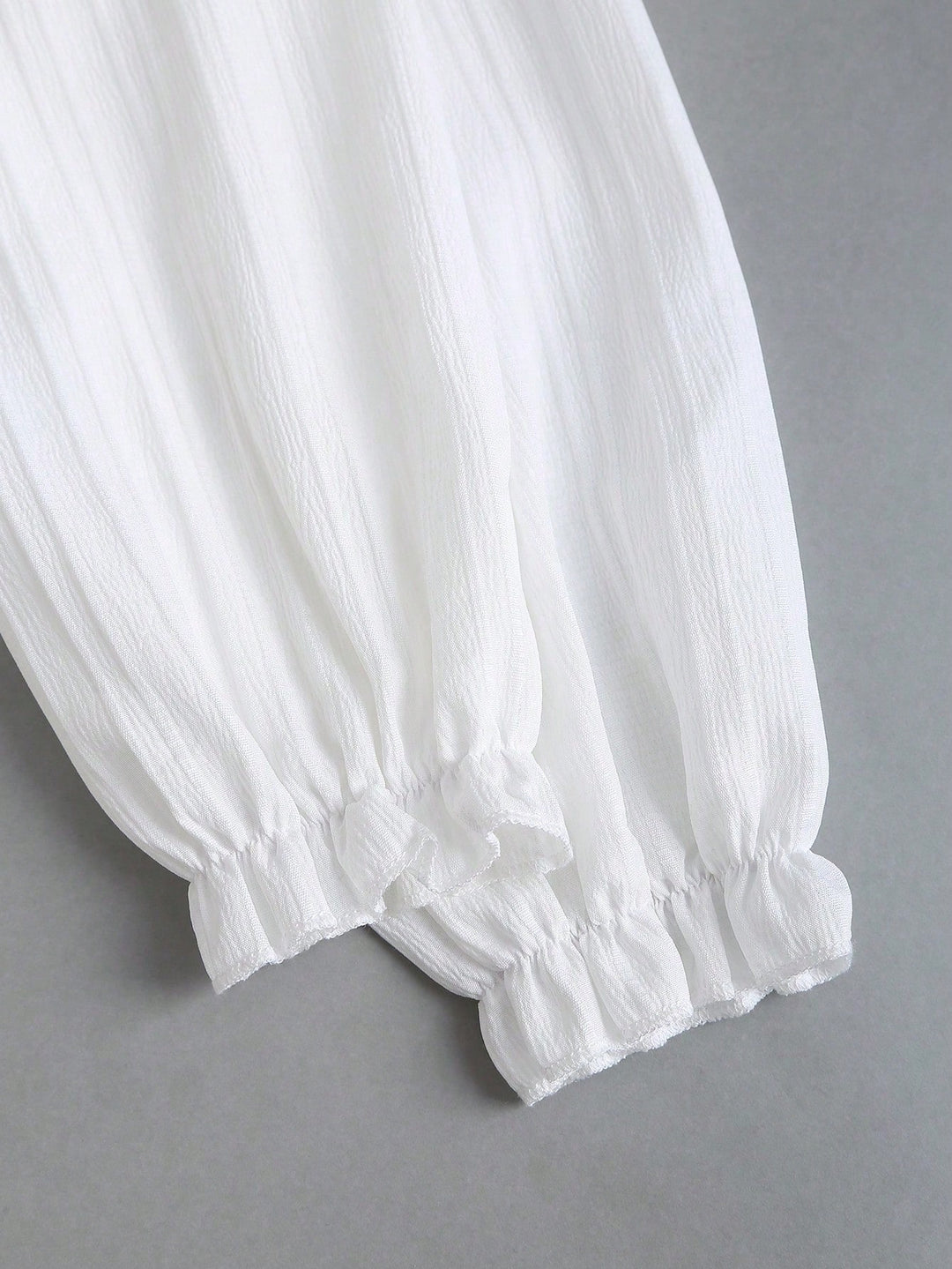 Bluza romantica SHEIN, alb